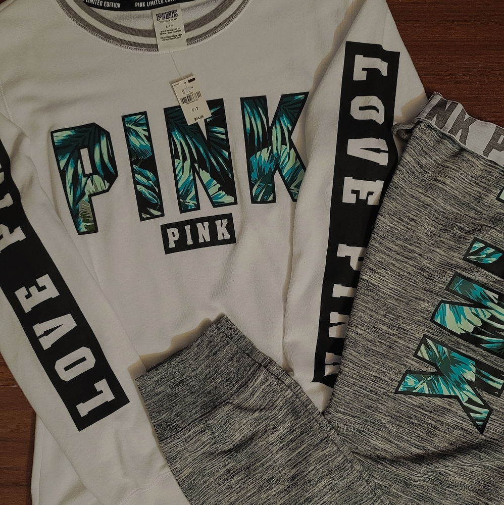 VS PINK NWT fern set